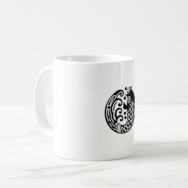 Taza De Café Carpa y oleaje (Anverso izquierdo)