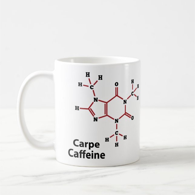 Taza De Café Carpe Caffeine Mug (Izquierda)