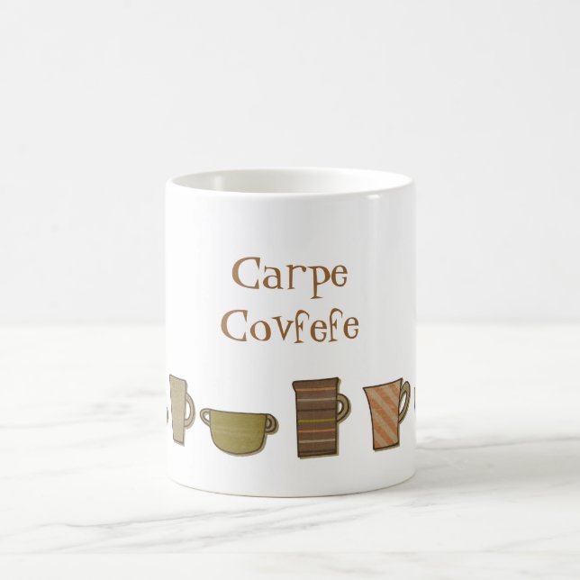 Taza De Café Carpe Covfefe Mug (Centro)