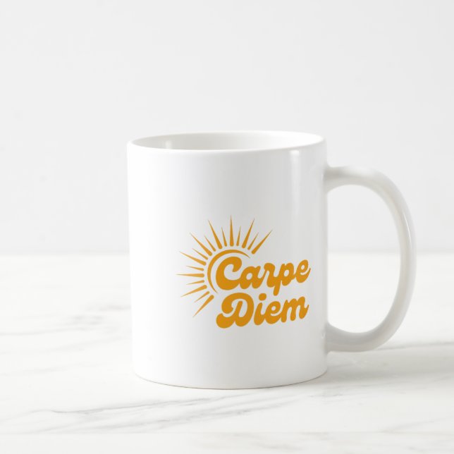 Taza De Café Carpe Diem Sunrise Premium  (Derecha)