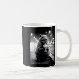 Taza De Café Carpincho bebiendo café helado meme de animales di