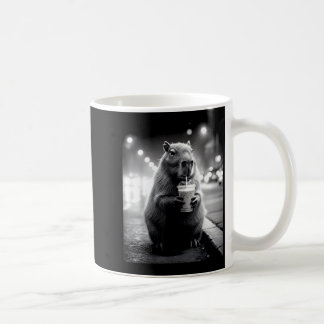 Taza De Café Carpincho bebiendo café helado meme de animales di
