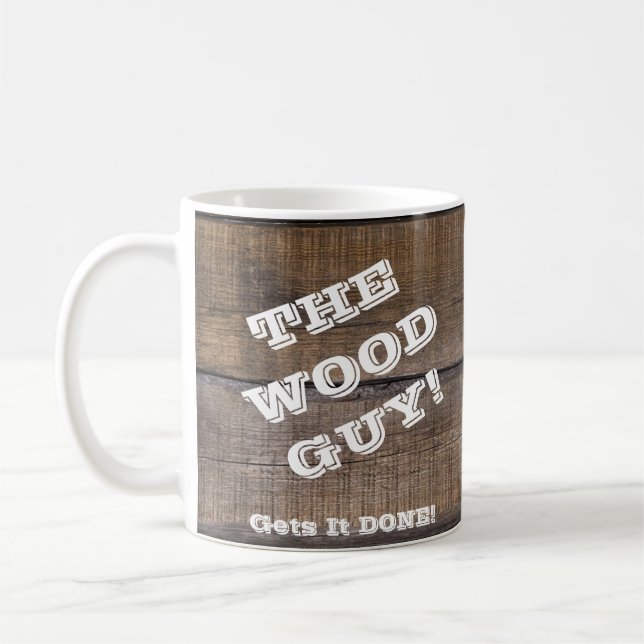 Taza De Café Carpintero de Rótulo de trabajadores de la madera  (Izquierda)