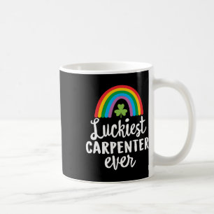 Taza De Café Carpintero más afortunado Día de San Patricio Tréb