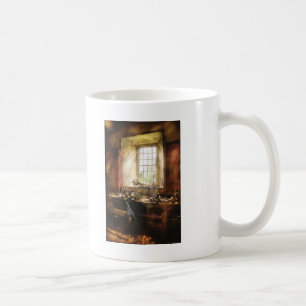 Taza De Café Carpintero - muchas herramientas viejas