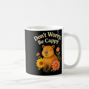 Taza De Café Carpio Feliz No Te Preocupes Sé Cappy Girasol Flor