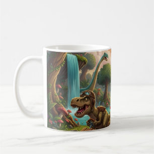 Taza De Café Carrera de aventuras de Dino