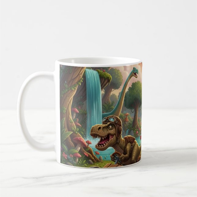 Taza De Café Carrera de aventuras de Dino (Izquierda)