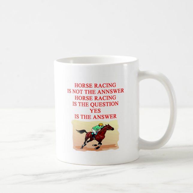 Taza De Café carrera de caballos (Derecha)