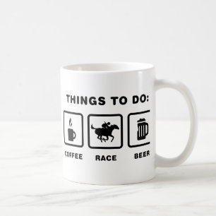 Taza De Café Carrera de caballos
