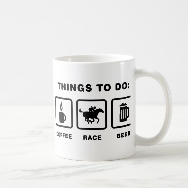 Taza De Café Carrera de caballos (Derecha)