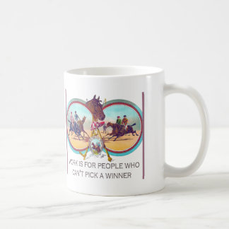 Taza De Café Carrera de caballos divertida - trabaje para la