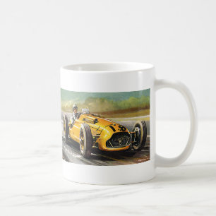 Taza De Café Carrera de coches de carreras deportivos vintage, 