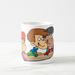 Taza De Café Carrera de coches de madera para niños