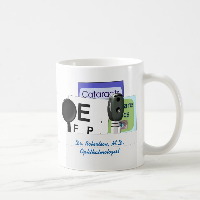 Taza De Café Carrera de la oftalmología o de la optometría (Derecha)