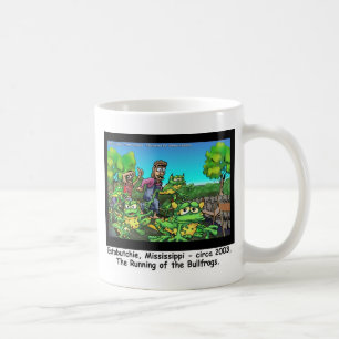 Taza De Café Carrera De Las Ranas Toros Regalos Divertidos/ Col