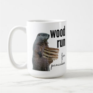 Taza De Café Carrera de madera para crepes (con Woodchuck)