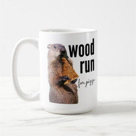 Taza De Café Carrera de madera para pizza (con Woodchuck)