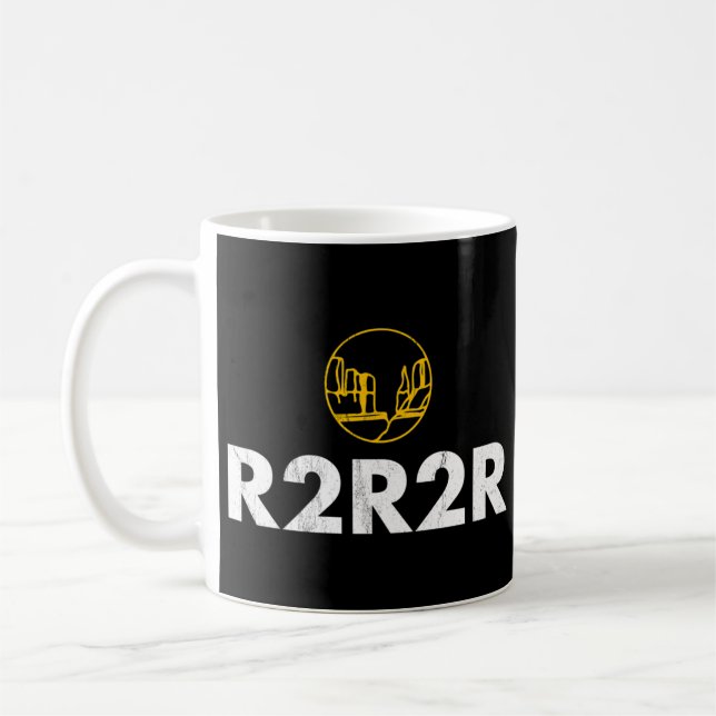 Taza De Café Carrera de senderismo del Gran Cañón R2R2R  (Izquierda)