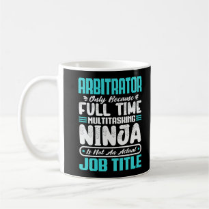 Taza De Café Carrera de trabajo divertida de árbitro
