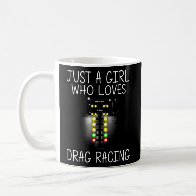Taza De Café Carreras De Arrastrar Graciosa Para Chicas Racer R (Izquierda)