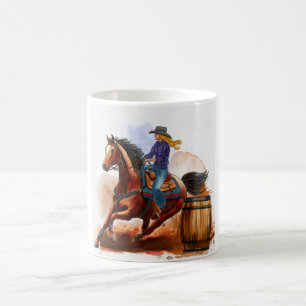 Taza De Café Carreras de barril rodeo
