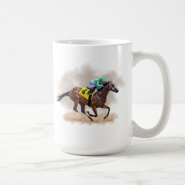 Taza De Café Carreras de caballo Mug (Derecha)