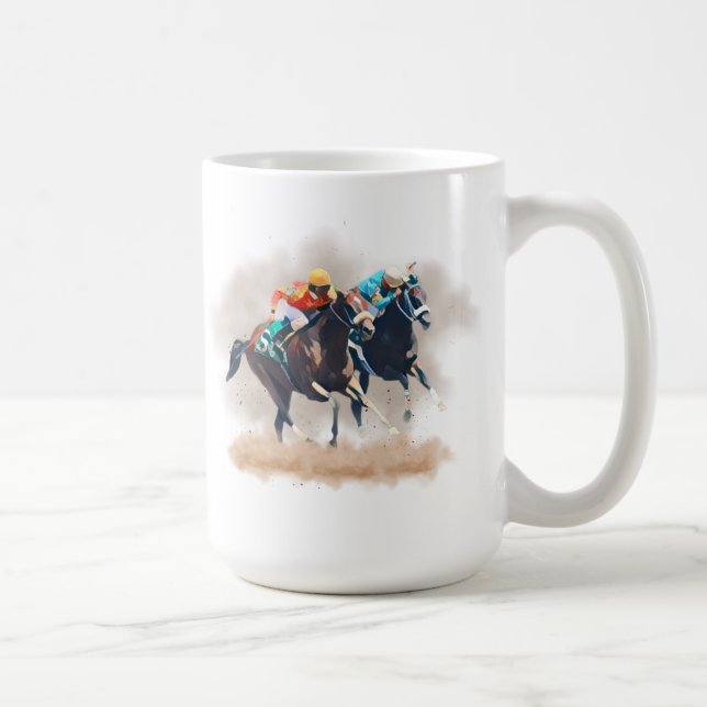 Taza De Café Carreras de caballo Mug (Derecha)