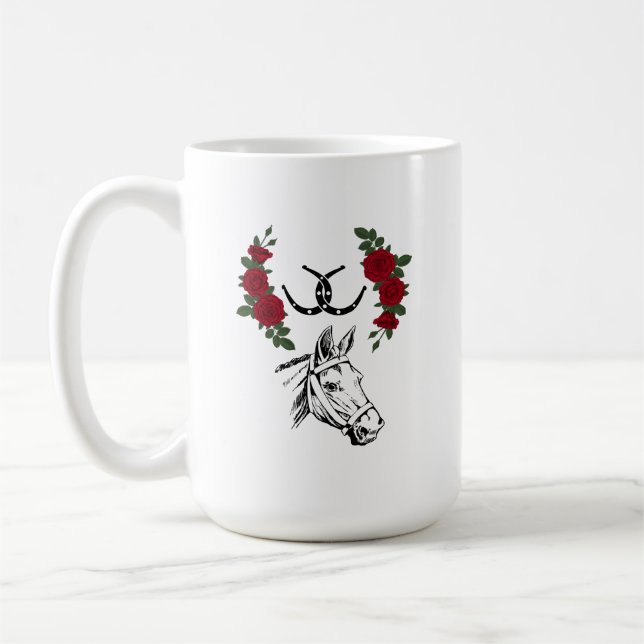 Taza De Café Carreras de caballo Mug (Izquierda)