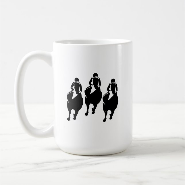 Taza De Café Carreras de caballo Mug (Izquierda)