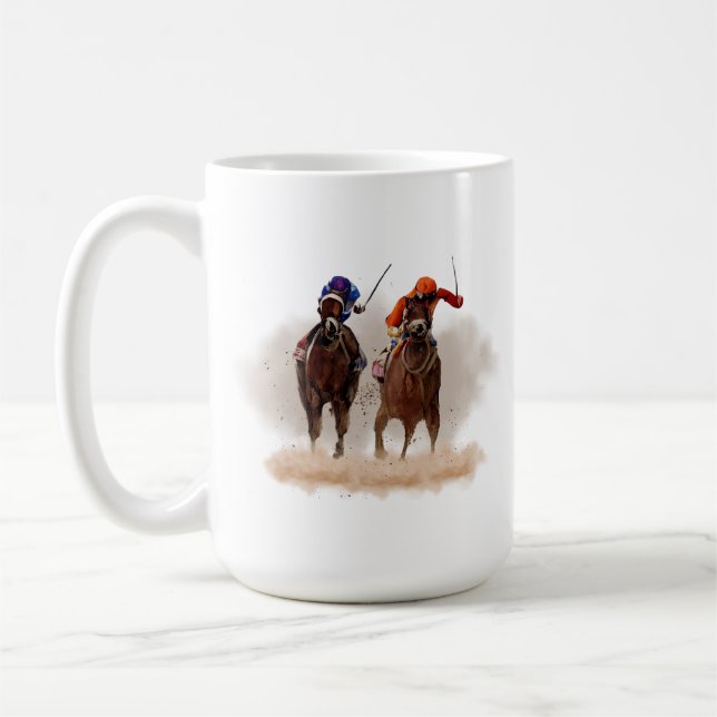 Taza De Café Carreras de caballo Mug (Izquierda)