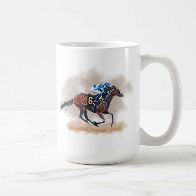 Taza De Café Carreras de caballo Mug (Derecha)