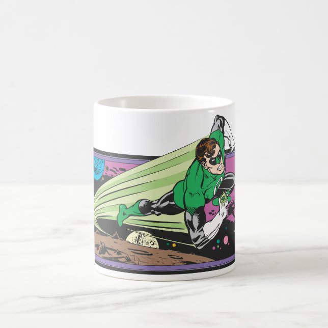 Taza De Café Carreras de Linterna Verde a través del espacio (Centro)