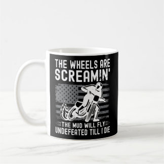 Taza De Café Carreras De Motociclismo De Pista Plana De Bandera