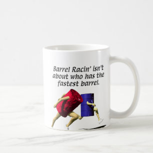 Taza De Café Carreras del barril - competir con barriles