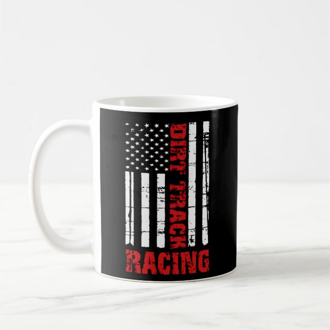 Taza De Café Carreras Dirt Track Race Car Racecar (Izquierda)