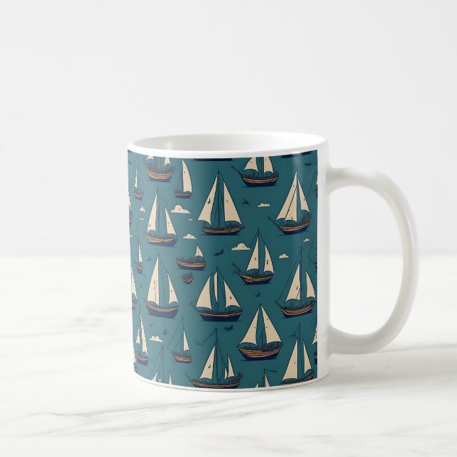 Taza De Café Carreras Sailboat Mug (Derecha)