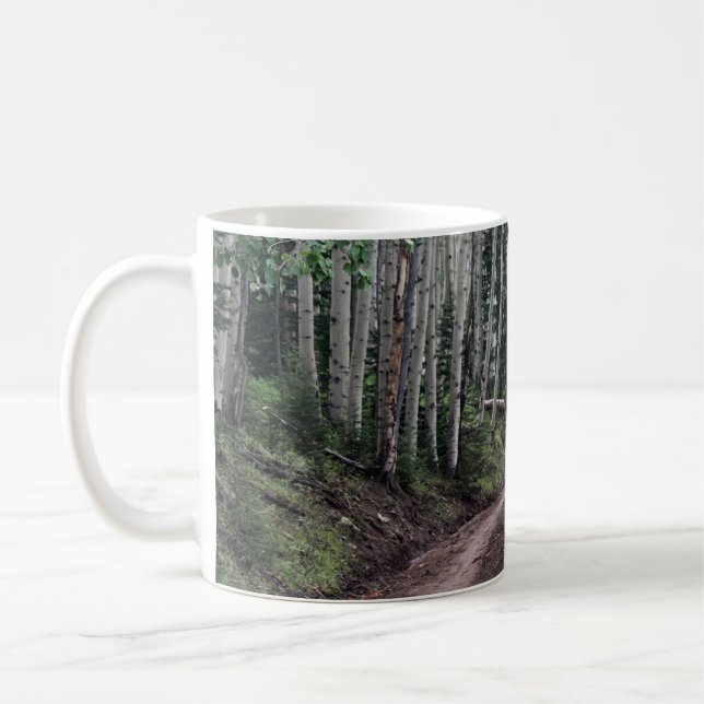 Taza De Café Carretera A Través Del Pinto (Izquierda)