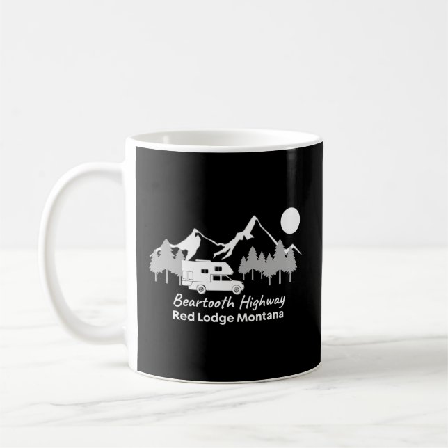 Taza De Café Carretera Beartooth Red Lodge Montana Camión (Izquierda)
