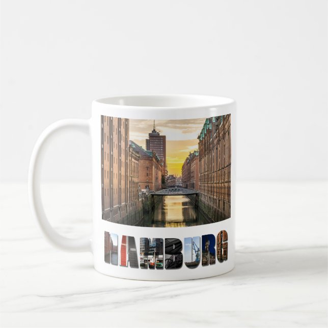 Taza De Café Carretera Canal de Hamburgo Alemania (Izquierda)