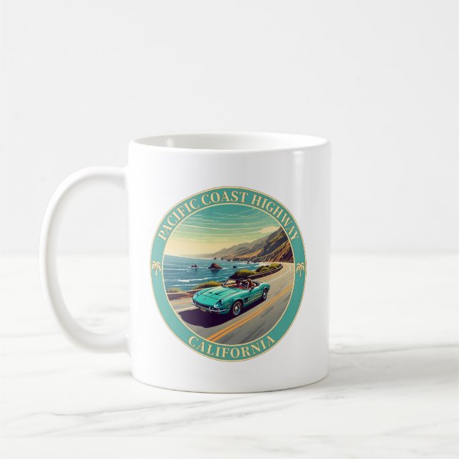 Taza De Café Carretera de la costa del Pacífico, California (Izquierda)