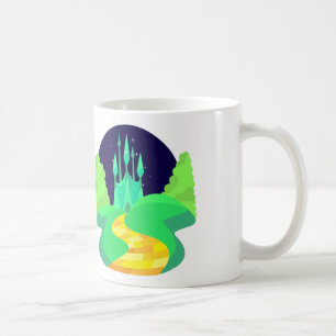 Taza De Café carretera de ladrillo amarillo