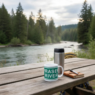 Taza De Café Carretera del río Fraser Rótulo British Columbia C