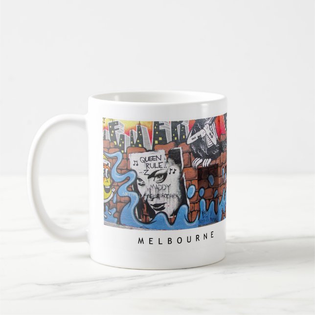 Taza De Café Carriles de Melbourne [MUP001] (Izquierda)
