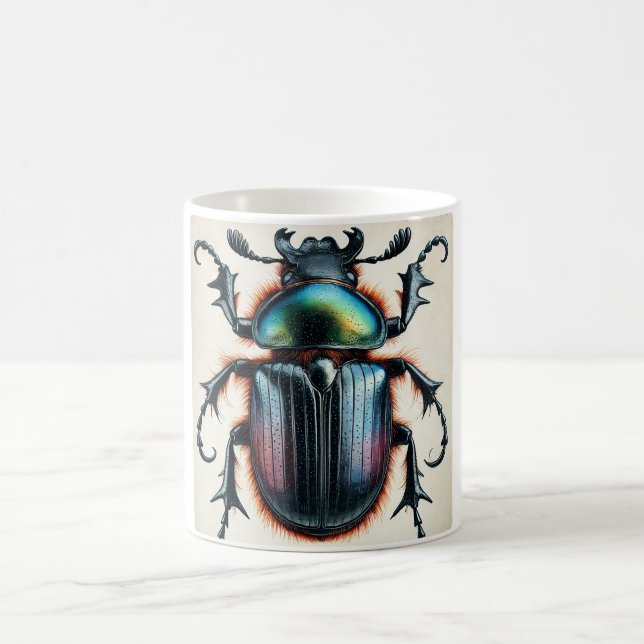 Taza De Café Carrion Beetle 160724IREF211 - Watercolor (Centro)