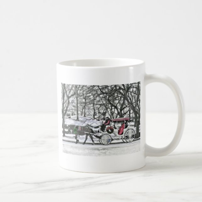 Taza De Café Carrito con carroza en Nueva York (Derecha)