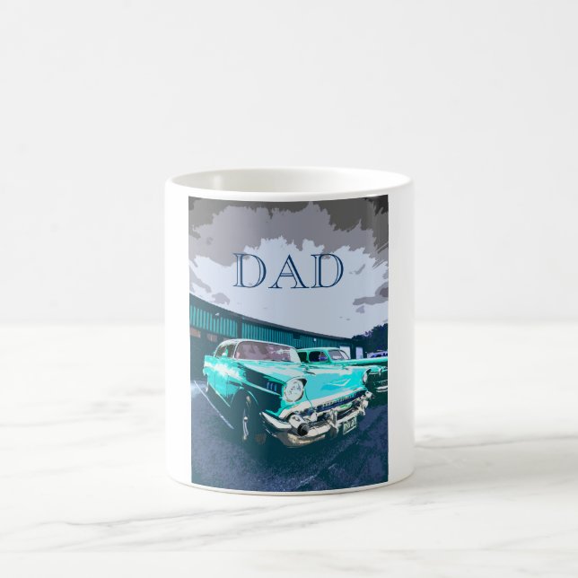 Taza De Café Carro americano clásico DAD Mug (Centro)