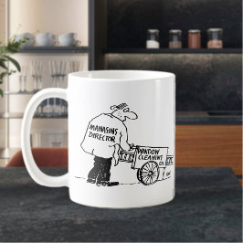 Taza De Café Carro de limpieza de ventanas, limpiador de ventan