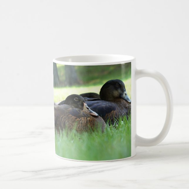 Taza De Café Carro de pato de la naturaleza (Derecha)