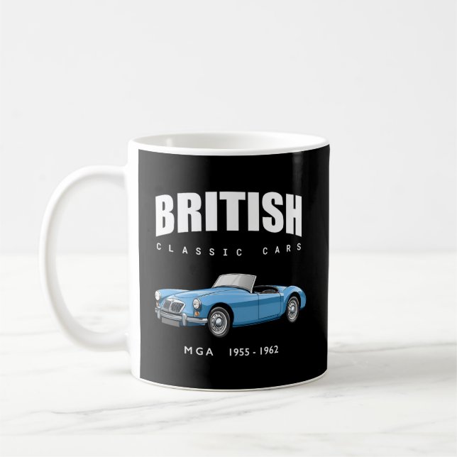 Taza De Café Carro deportivo británico Mg Mga (Izquierda)